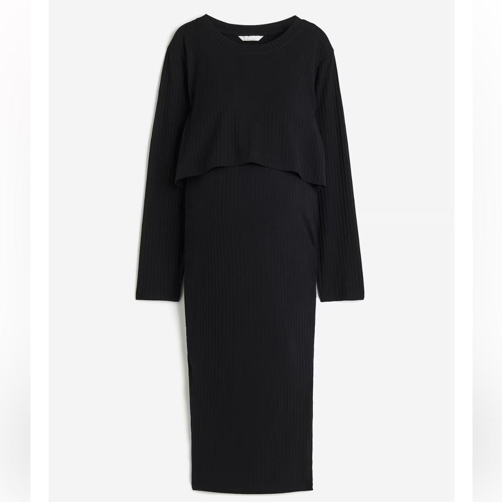 2 piece maternity set- black